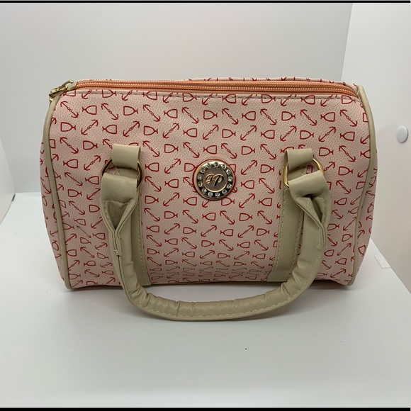 6 piece vegan leather beautiful pink bag set - Picture 2 of 16